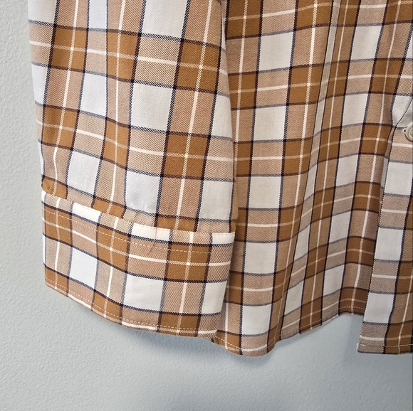 Men's Linea Uomo LU 3XLT Plaid Long Sleeve Button-Button-Down Shirt - Picture 4 of 7